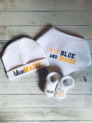 Blue and Maize Accessories Set