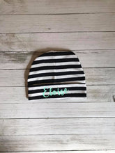 Load image into Gallery viewer, Black or Black and White Custom Baby Hat