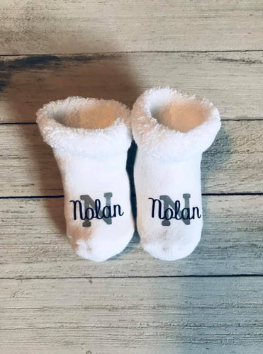 Personalized Monogrammed Baby Socks