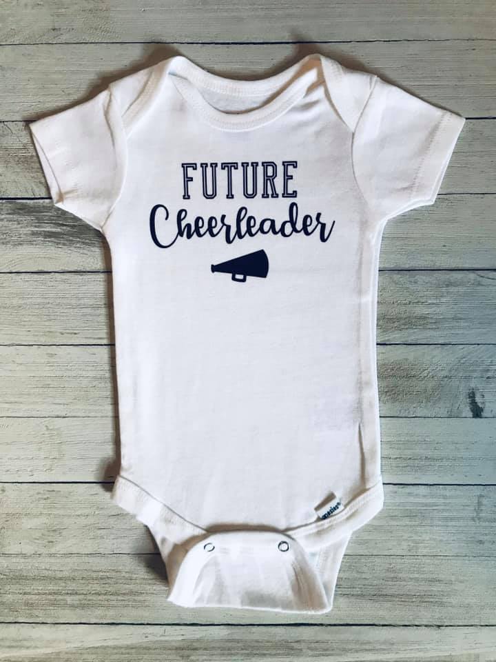 Baby cheerleader hot sale onesie