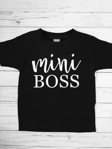 Boss Lady Mini Boss Mommy and Me Shirts