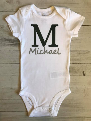 Monogrammed Bodysuit