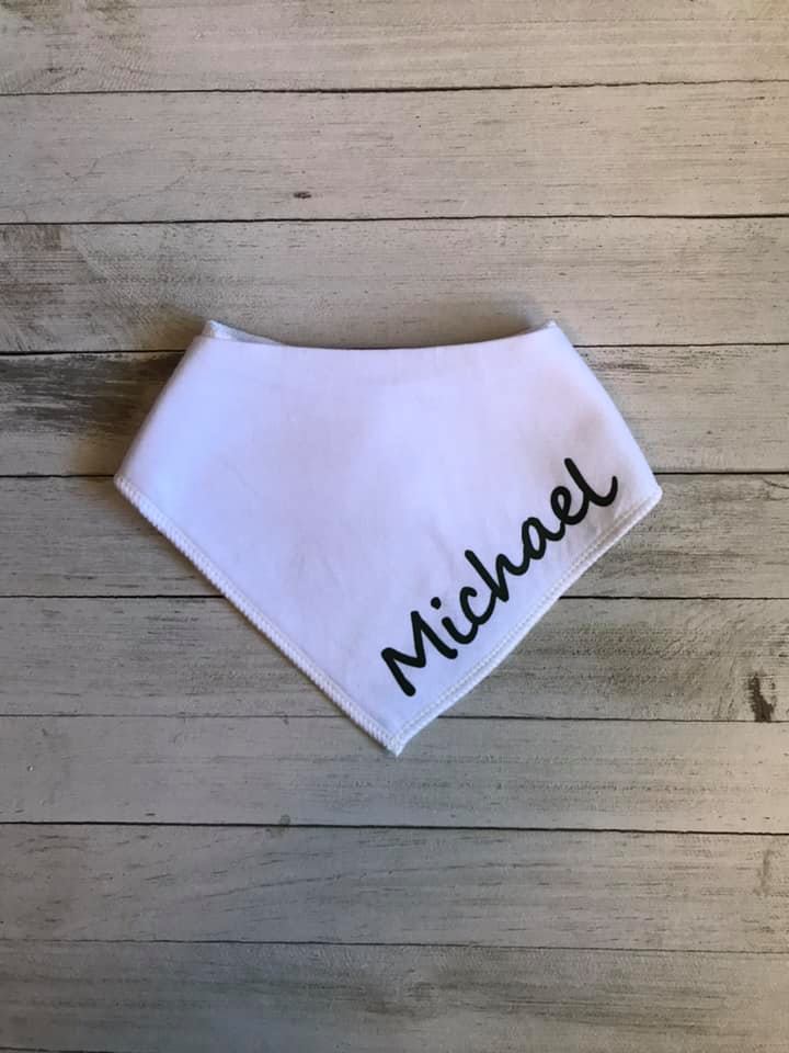 Personalized Bandana Style Bib