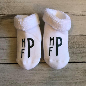 Monogrammed Baby Socks