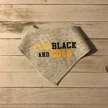 Load image into Gallery viewer, I Drool Black and Gold Bib