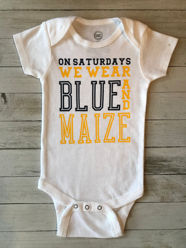 On Saturdays We Wear Blue and Maize