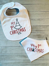 Load image into Gallery viewer, My 1st Christmas Bib