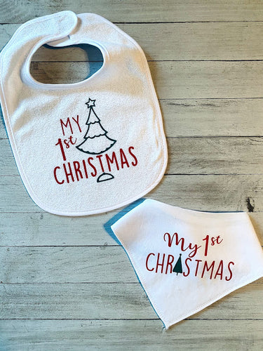 My 1st Christmas Bib