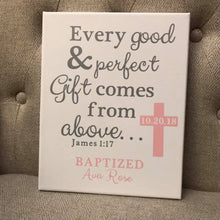 Load image into Gallery viewer, Baptism Canvas Personalized Gift