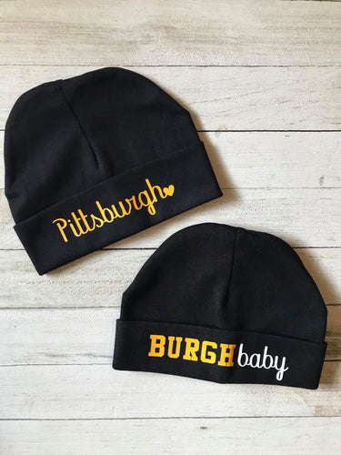 Pittsburgh Baby Hats