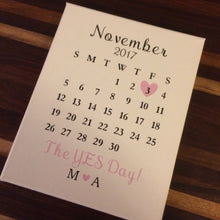 Load image into Gallery viewer, The YES Day Canvas Calendar Personalized Gift