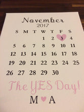 Load image into Gallery viewer, The YES Day Canvas Calendar Personalized Gift